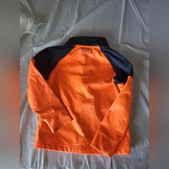 Under Armour Kids Orange and Black Jacket, Size 24 Month - Picture 2 of 6